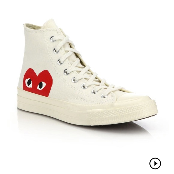 comme des garcons converse womens size 8